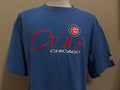 Vintage 90s Chicago Cubs MLB Baseball Embroidered Blue Tshirt XL Graphic Tee – Aesthetic Look · Great Gift For Fans