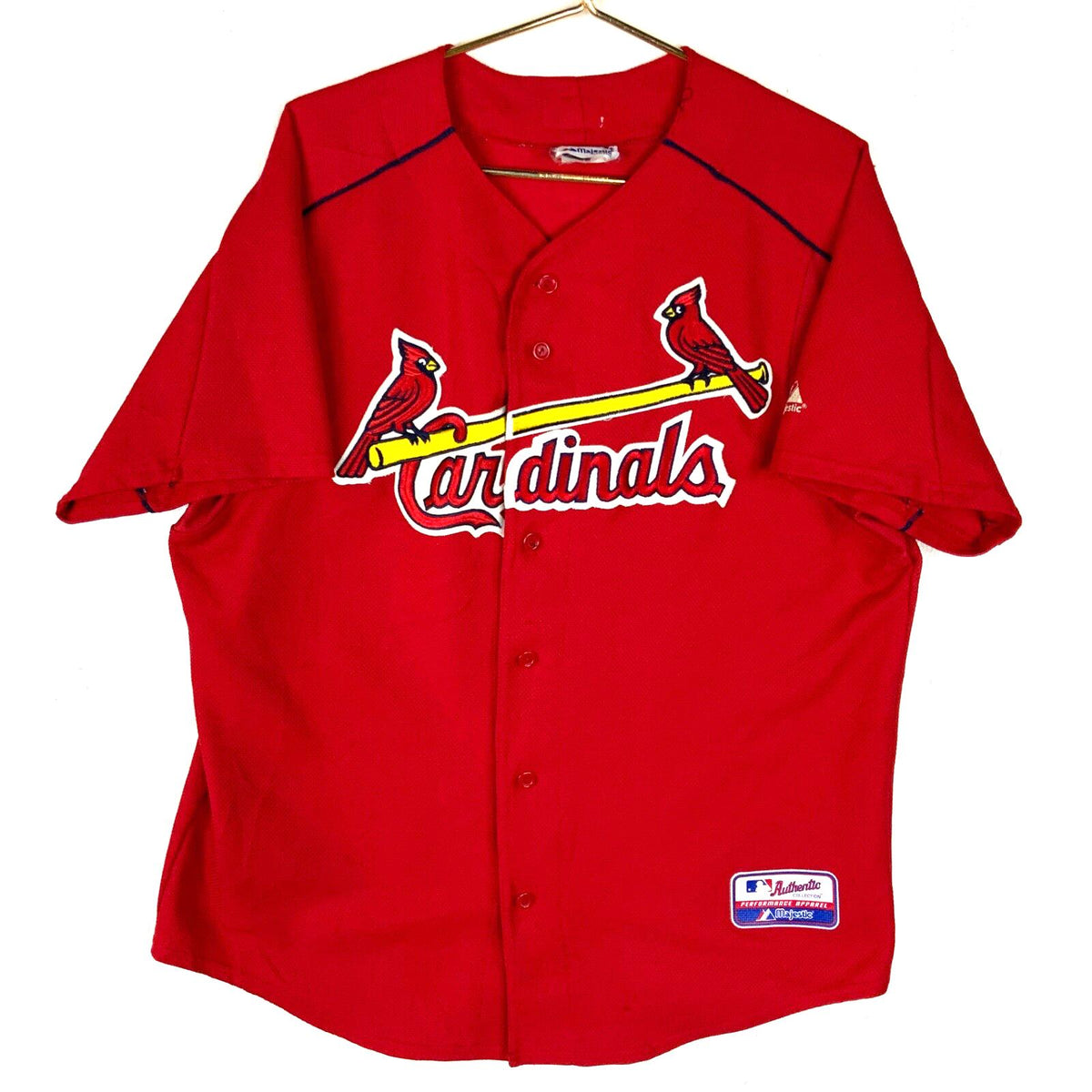 Vintage St Louis Cardinals Majestic Jersey XL Red Made In Usa Mlb Authentic 90s Jersey – Feel-Good Design · Trending Graphic Apparel