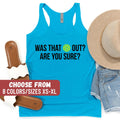 Funny Pickleball Women39s Racerback Tank Funny Pickleball Tank Top Pickleball Gift Was That Out Are You Sure Women39s Racerback Tank Tank Top – Feel-Good Design · Perfect For Daily Wear