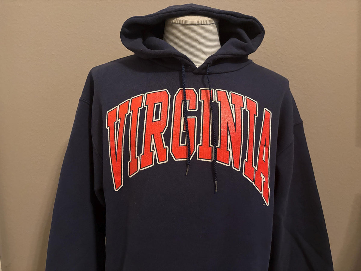 Vintage 90s University Of Virginia Cavaliers UVA College Hoodie Sweatshirt L Hoodie – Bold Style · Must-Have Style