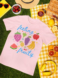 Cute Feeling Fruity Tee Shirt for Vegetarian Silly LGBTQ Pride Month TShirt with Stars 90s Throwback Doodle Aesthetic Fruit Lover Gift Graphic Tee – Easygoing Wear · Perfect For Daily Wear