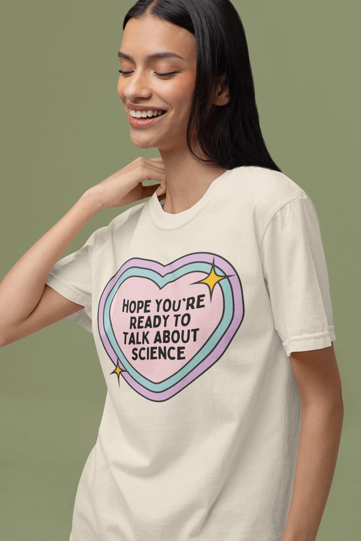 Science Teacher Tee Shirt for Middle School Science Teacher High School Teacher Appreciation Gift Groovy Retro Heart Biology Professor Graphic Tee – Feel-Good Design · Trending Graphic Apparel