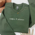 Science Teacher Sweatshirt Coffee Lover Funny Saying Soft Girl Style Middle School Science Teacher Biology Major Chemistry Professor Sweatshirt – Premium Graphic · Great Gift For Fans