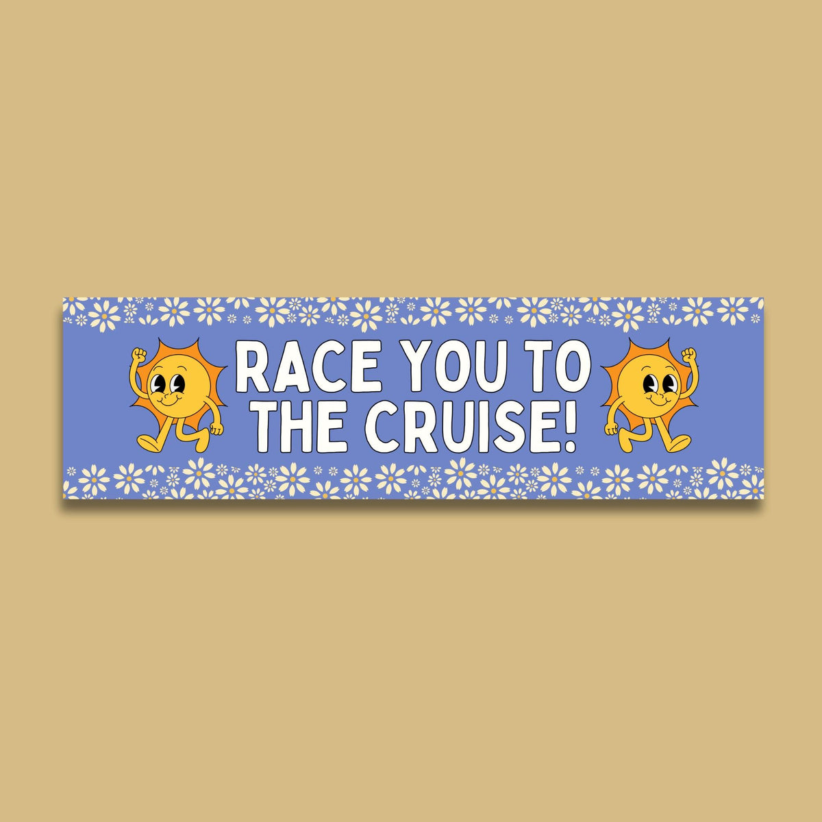 Cruise Lover Bumper Sticker Race You to The Cruise Funny Saying Bumper Sticker for Friend or Mom Who Loves Cruises Surprise Trip Gift Graphic Tee – Easygoing Wear · Great Gift For Fans