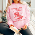 Medieval Romance Reader Sweatshirt Bookworm Who Loves Historical Romance Set in Middle Ages Cute Book Lover Gift Idea with Funny Saying Sweatshirt – Fan Favorite · Top Pick For Any Outfit