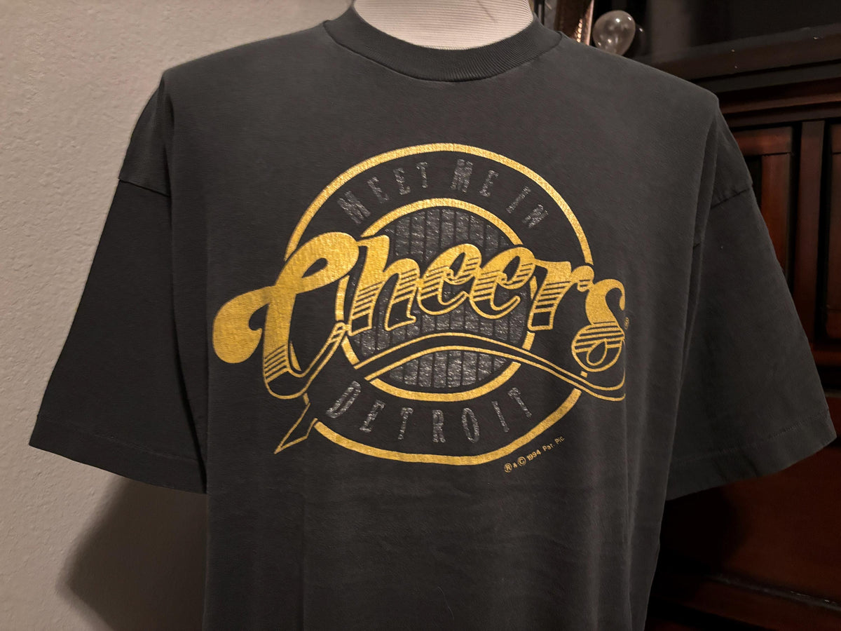 Vintage 9039s Cheers Detroit Bar 1994 TV show Black Tshirt XL Graphic Tee – Cozy Vibes · Must-Have Style