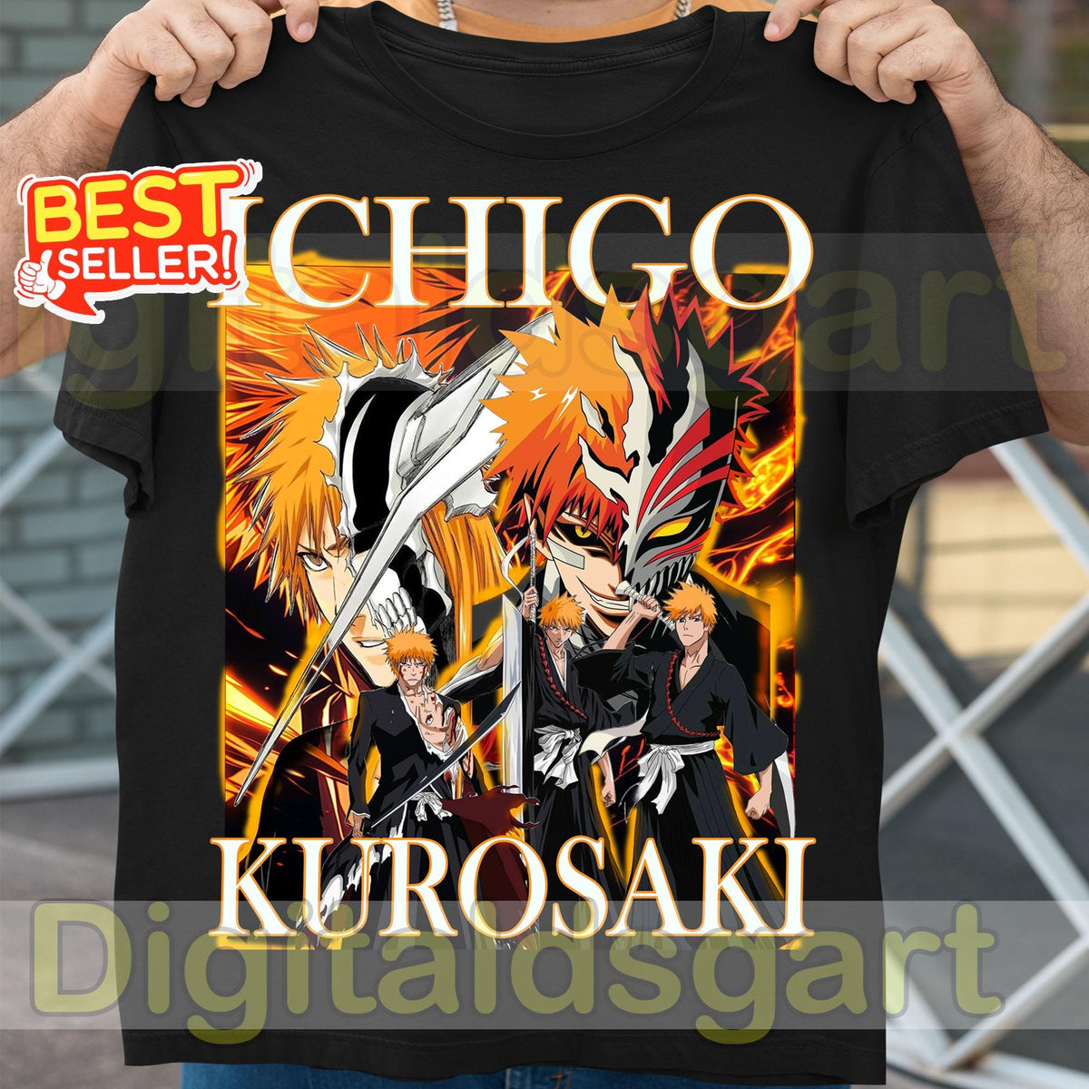 Limited Ichigo Kurosaki Caracter T Shirt Anime Graphic Tee Bleach Manga Shirt Japanese Otaku Streetwear Form Gift Unisex Anime Clothing Graphic Tee – Soft Feel · Must-Have Style