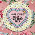 Funny Bee Lover Sticker with Heart Cute Beekeeping Present for Beekeeper Flower Gardener Who Loves Bees Insect Lover Entomologist Gift Graphic Tee – Premium Graphic · Must-Have Style