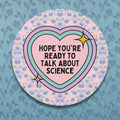Science Teacher Sticker for Middle School Science Teacher High School Teacher Appreciation Gift Groovy Retro Heart Biology Professor Graphic Tee – Easygoing Wear · Perfect For Daily Wear