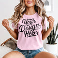 Blossom 1717 Mockup Blossom T shirt Mockup Blossom 1717 Model Mockup Pink Shirt Mockup POD Graphic Tee – Premium Graphic · Must-Have Style