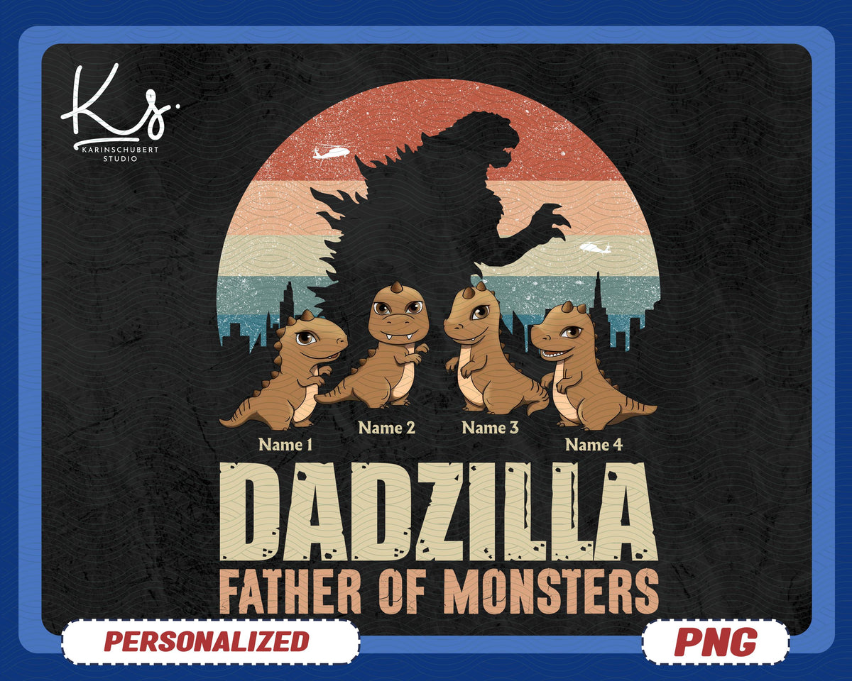 Funny Fathers Day Png Dadzilla Png Dad Gift Husband Gift Funny Husband Gift Father of the Monsters Funny Dad Gift Husband Funny Png Graphic Tee – Premium Graphic · Must-Have Style