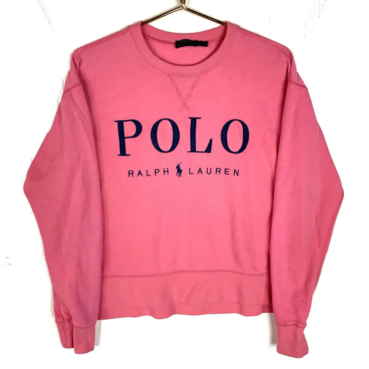Polo Ralph Lauren Sweatshirt Crewneck Women39s Medium Pink Cropped Fit Sweatshirt – Bold Style · Trending Graphic Apparel