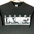 Vintage Adidas Soccer TShirt Large Black Made Usa Single Stitch 1990s Graphic Tee – Bold Style · Top Pick For Any Outfit