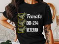 Female Military Veteran T Shirt DD 214 Veteran Shirt Military Boots Graphic Tee Women Veterans Gift Patriotic Shirt for Veterans Graphic Tee – Fan Favorite · High-Quality Print