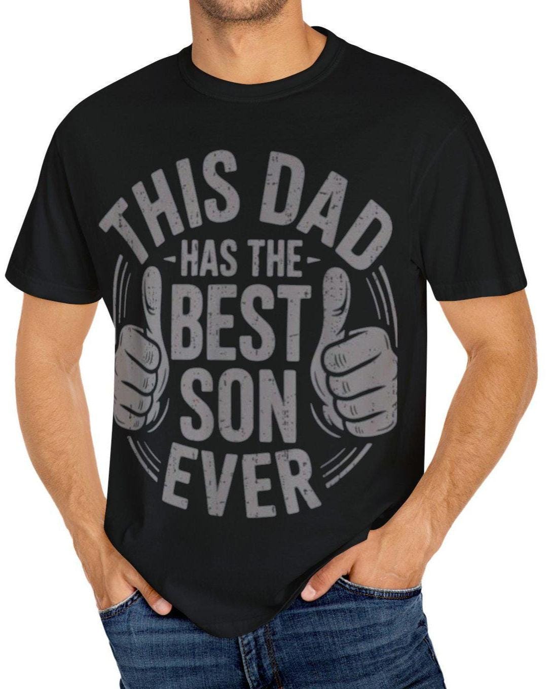 This Dad Has the Best Son Ever T Shirt Gift for Dad Son Dad Tee Father39s Day Shirt Casual Dad Apparel Father39s Day comfort color Graphic Tee – Everyday Comfort · High-Quality Print