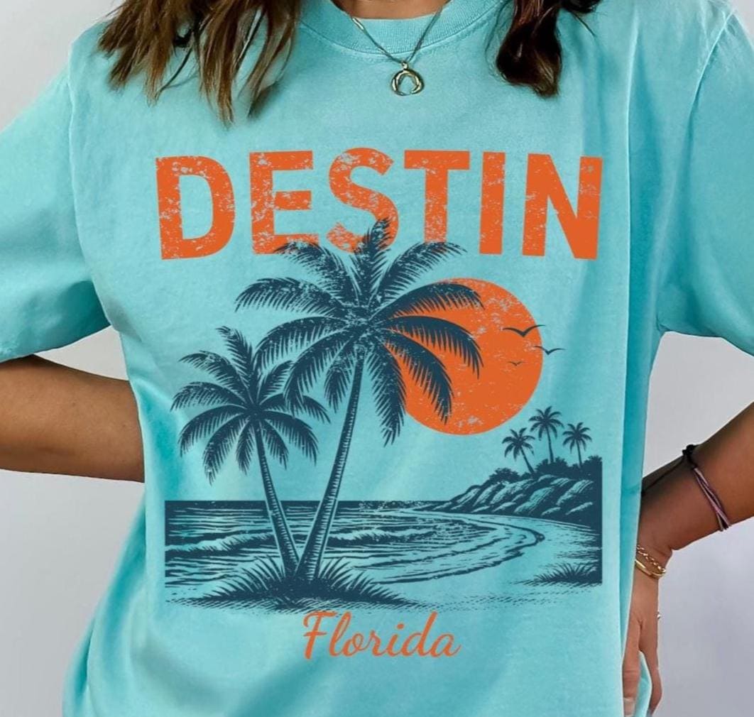 Destin Florida Beach Tshirt Gift Tee Family Vacation Shirt Graphic Tee – Fan Favorite · Trending Graphic Apparel