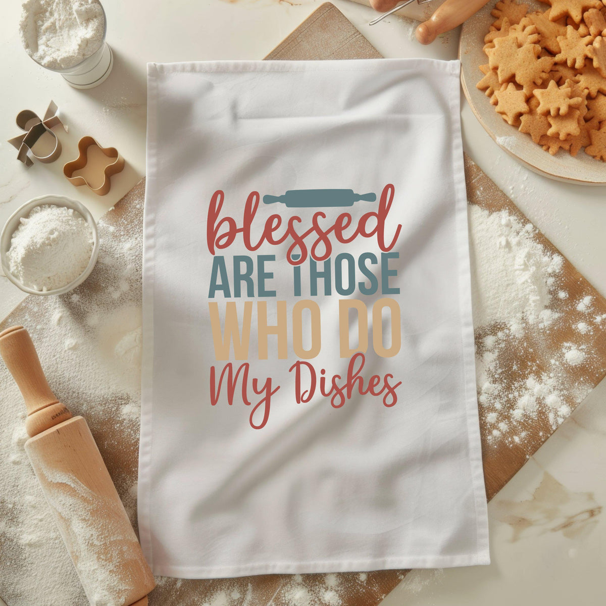 Blessed are those Kitchen Tea Towel Funny Dish Towel Kitchen Decor Towel Baking Lover Towel Kitchen Towel Gift for Baker Graphic Tee – Warm & Stylish · Must-Have Style