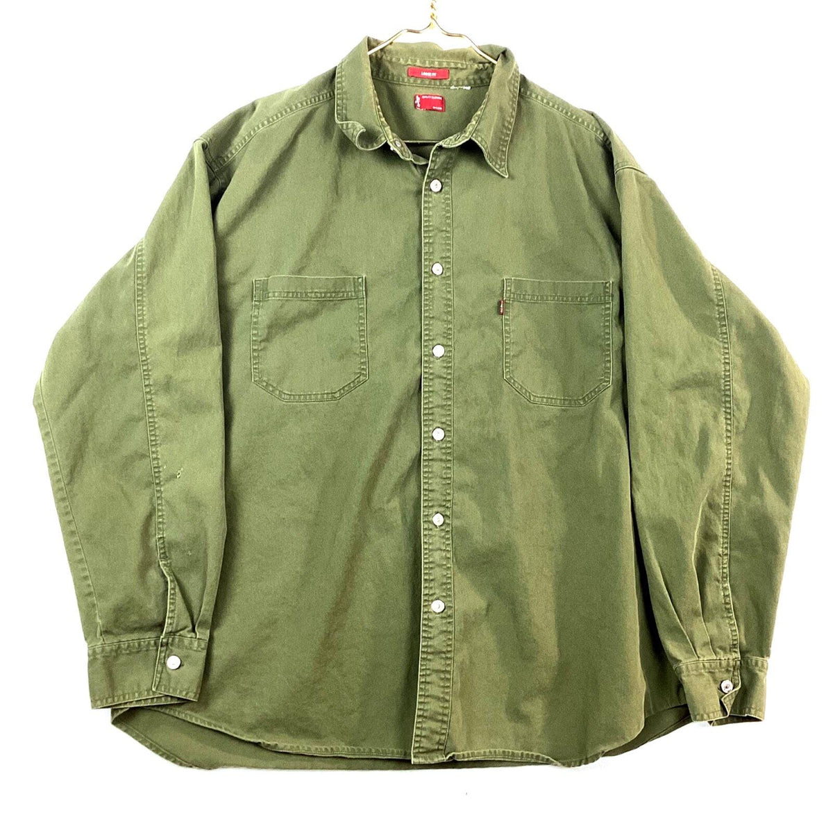 Levis Denim Shirt Size 2XL Green Long Sleeve Button Up Graphic Tee – Cozy Vibes · High-Quality Print