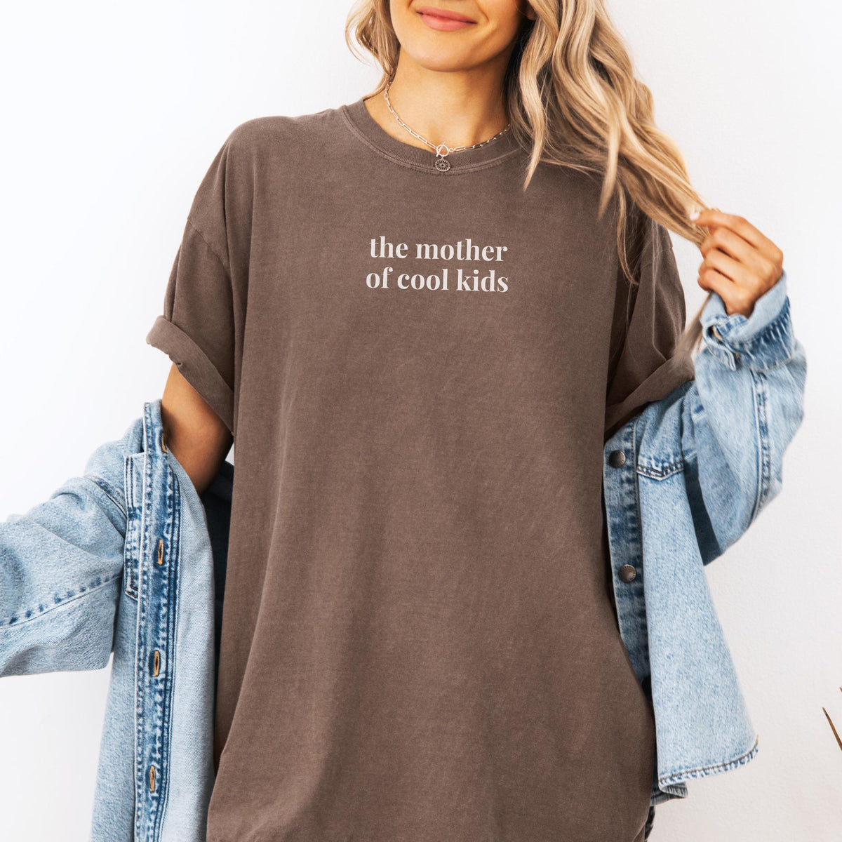 The Mother of Cool Kids Funny Saying TShirt for Mom Present from Daughter or Son Silly Minimal Tee Shirt for Mother39s Day or Birthday Graphic Tee – Aesthetic Look · High-Quality Print