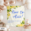 Ciao to Miss Bridal Shower Decor Italian Theme Bachelorette Banner Lemon Bridal Shower Tapestry Ciao Bella Amalfi Coast Welcome Sign Graphic Tee – Aesthetic Look · Perfect For Daily Wear