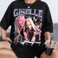 Retro Giselle Aespa T shirt Aespa Whiplash Album Shirt Armageddon Album Shirt Aespa World Tour Ningning Karina Giselle Winter Sweater Graphic Tee – Easygoing Wear · Top Pick For Any Outfit
