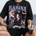 Retro Karina Aespa T shirt Aespa Whiplash Album Shirt Armageddon Album Shirt Aespa World Tour Ningning Karina Giselle Winter Sweater Graphic Tee – Warm & Stylish · High-Quality Print