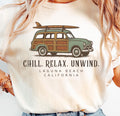 Retro Laguna Beach California Tshirt Gift Tee Family Vacation Shirt Graphic Tee – Premium Graphic · High-Quality Print