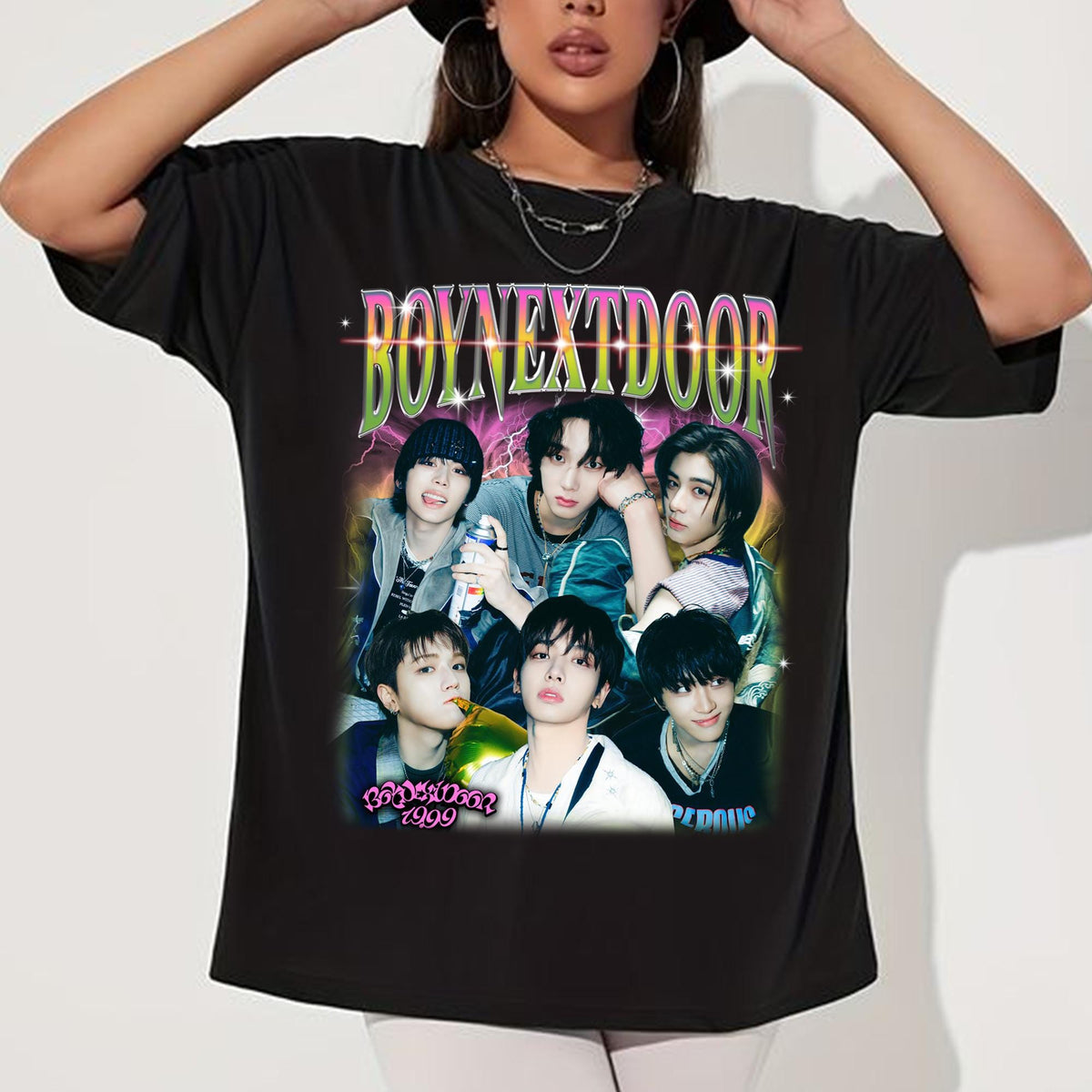 Retro Boynextdoor Graphic T shirt Boynextdoor 1999 Album Shirt Boynextdoor How Shirt Boynextdoor Kpop Jaehyun Taesan Riwoo Leehan Graphic Tee – Premium Graphic · Perfect For Daily Wear