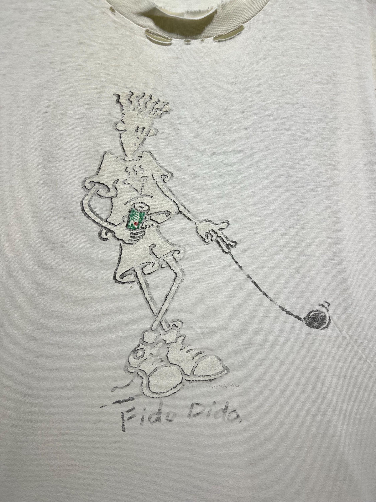 Vintage 90s Fido Dido 7UP Character T Shirt Distressed Soft Faded Size L Graphic Tee – Soft Feel · Trending Graphic Apparel
