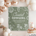 Custom Coastal Cowgirls Bachelorette Tappestry Country Bach BannerWestern Bridal Shower Welcome Sign Disco Cowgirl Girls Beach Trip Decor Graphic Tee – Bold Style · Great Gift For Fans