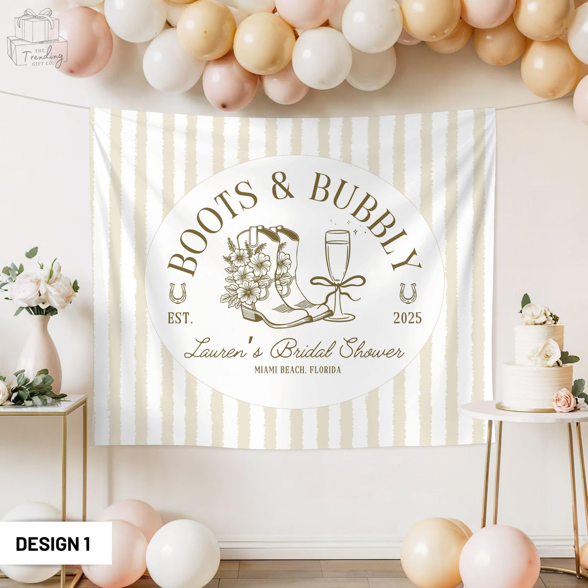 Boots and Bubbly Wildflower Bridal Shower SignWestern Wedding Shower TapestryCustom Bachelorette Welcome Sign Champagne Themed Bach Decor Graphic Tee – Feel-Good Design · Great Gift For Fans
