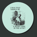 Funny Bookish Sticker for Gothic Romance Reader Secret Wife Upstairs Sticker for Literature Major Who Loves Jane Eyre Book Lover Gift Graphic Tee – Bold Style · Must-Have Style