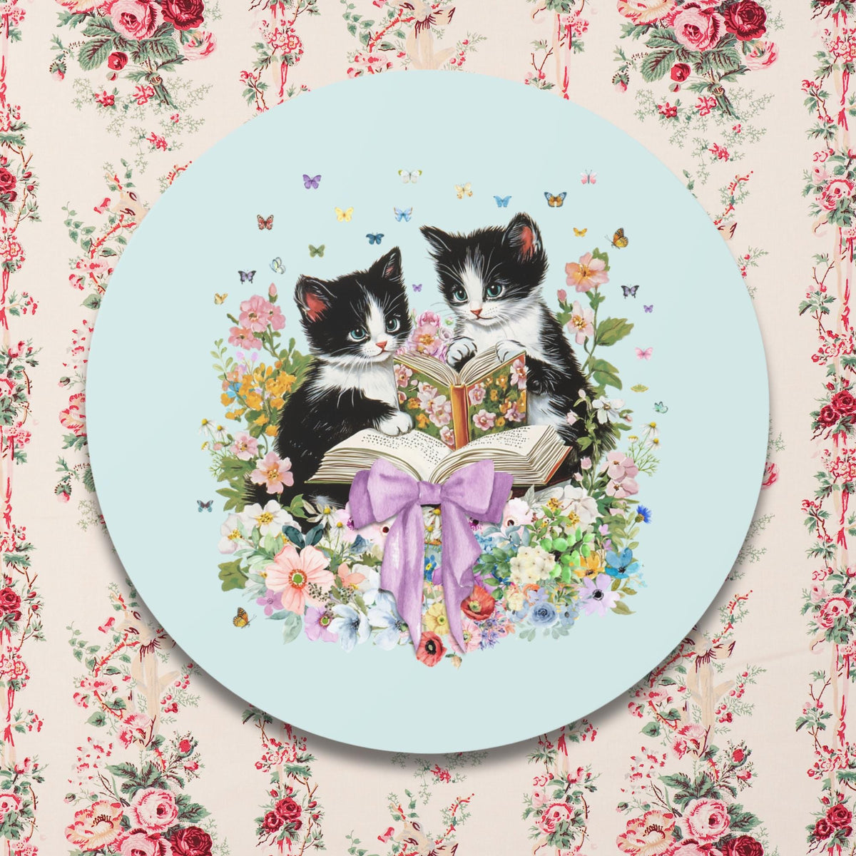 Bookish Cat Lover Sticker Cat Mom Cat Dad Who Loves Reading Cute School Librarian Sticker for Bookworm Who Loves Kittens 90s Throwback Graphic Tee – Cozy Vibes · High-Quality Print