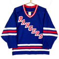 Vintage New York Rangers Ccm Jersey Medium Blue Nhl Hockey Made In Canada 90s Jersey – Bold Style · Great Gift For Fans