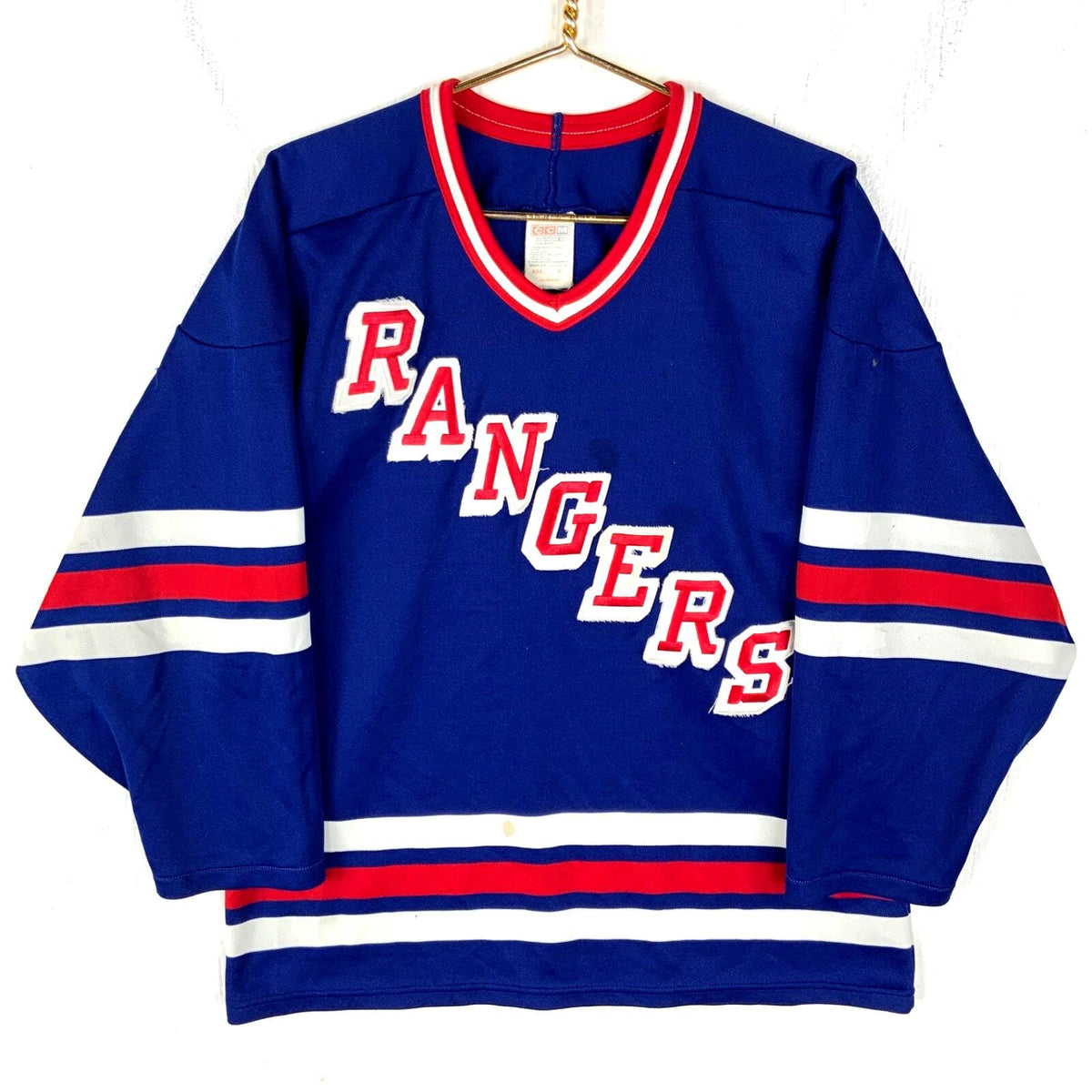 Vintage New York Rangers Ccm Jersey Medium Blue Nhl Hockey Made In Canada 90s Jersey – Bold Style · Great Gift For Fans