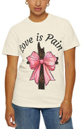 Love is Pain T Shirt Inspirational Tee Gift for Her Christian Apparel Motivational Casual Wear Summer Basics Graphic Tee – Everyday Comfort · Trending Graphic Apparel