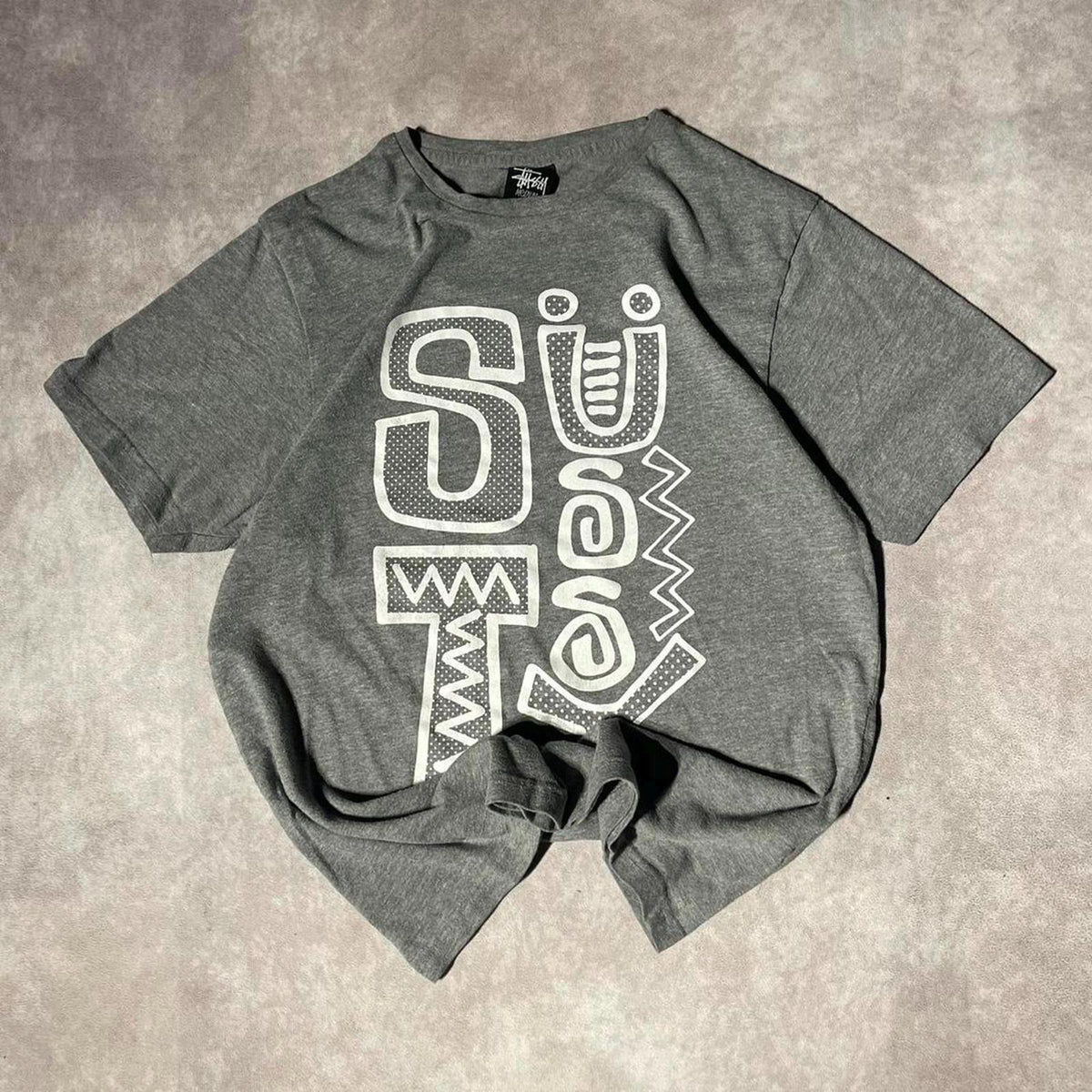 Y2K Stussy Big Letters Tee Shirt Graphic Tee – Cozy Vibes · Must-Have Style