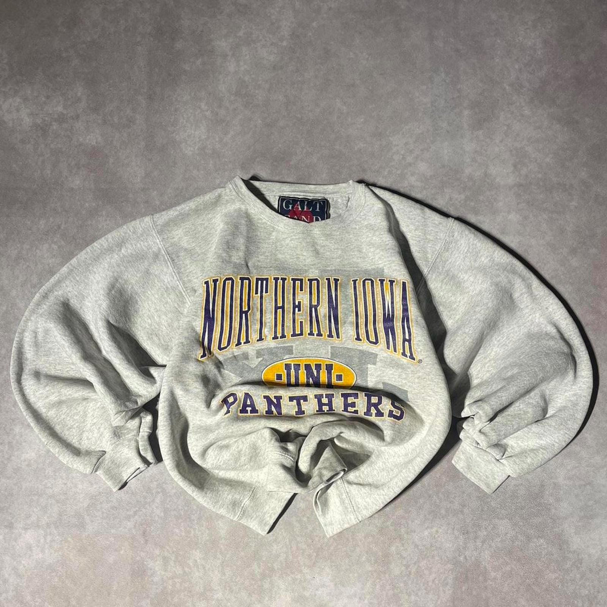 Vintage 90s Northern Iowa University Panthers Graphic Crewneck Sweater Graphic Tee – Premium Graphic · Great Gift For Fans