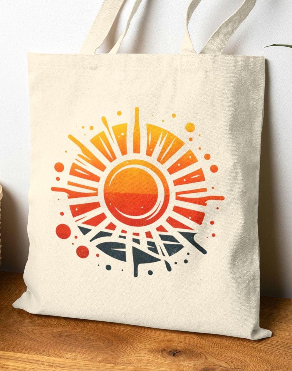 Retro Sunset Tote Bag Eco Friendly Reusable Tote Beach Bag Shopping Tote Gift for Nature Lovers cotton Tote Bag – Premium Graphic · Top Pick For Any Outfit