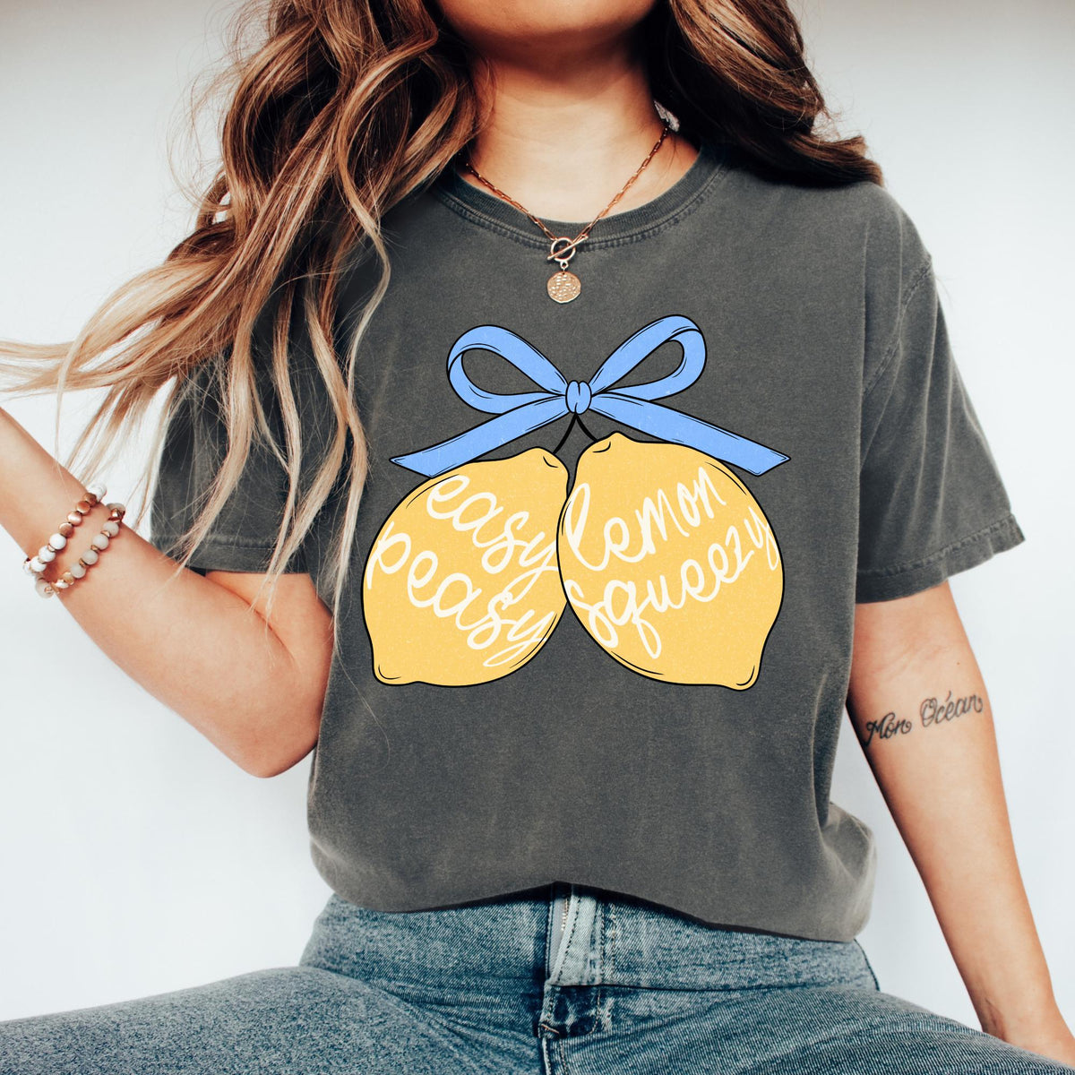 Easy Peasy Shirt Lemon Shirt Fruit Shirt Funny Saying Shirt Gift for Her Gift For Mom Shirt Easy Peasy Tee Easy Peasy Tshirt Graphic Tee – Easygoing Wear · Trending Graphic Apparel