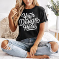 Bella Canvas 3001 Black T Shirt Mockup Black T shirt Mockup 3001 Bella Canvas Model Black T Shirt Bella Canvas Black T Shirt Mockup Graphic Tee – Soft Feel · High-Quality Print