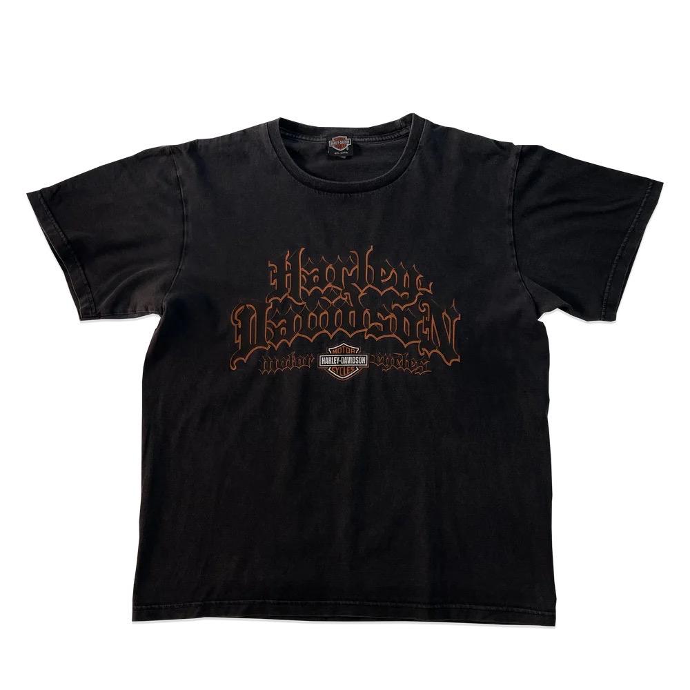 Vintage Harley Davidson Logo Zylstra Grand Opening Double Sided Graphic Black Cotton T Shirt Graphic Tee – Everyday Comfort · Must-Have Style