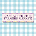 Race You to The Farmers Market Funny Saying Bumper Sticker for Friend or Sister Who Loves The Farmers Market Boho Sticker with Flowers Graphic Tee – Soft Feel · Top Pick For Any Outfit