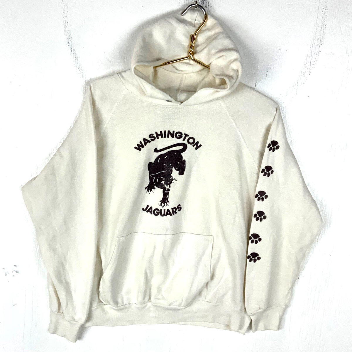 Vintage 1980s Sweatshirt Hoodie Large White Made In Usa Washington Jaguars Hoodie – Feel-Good Design · High-Quality Print