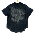 Harley Davidson Motorcycles Women39s Shirt XL Black Snap Button Short Sleeve Graphic Tee – Bold Style · Great Gift For Fans