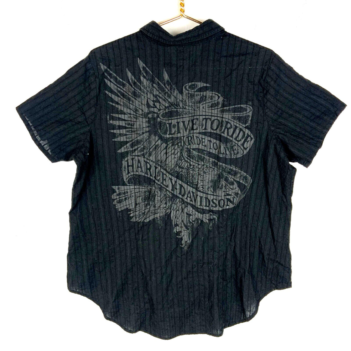 Harley Davidson Motorcycles Women39s Shirt XL Black Snap Button Short Sleeve Graphic Tee – Bold Style · Great Gift For Fans