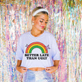 Better Late Than Ugly Sarcastic Shirt Sarcastic Tshirt Gift for Best Friend Adult Humor Tee Sassy Shirt Diva Shirt Graphic Tee – Premium Graphic · Must-Have Style