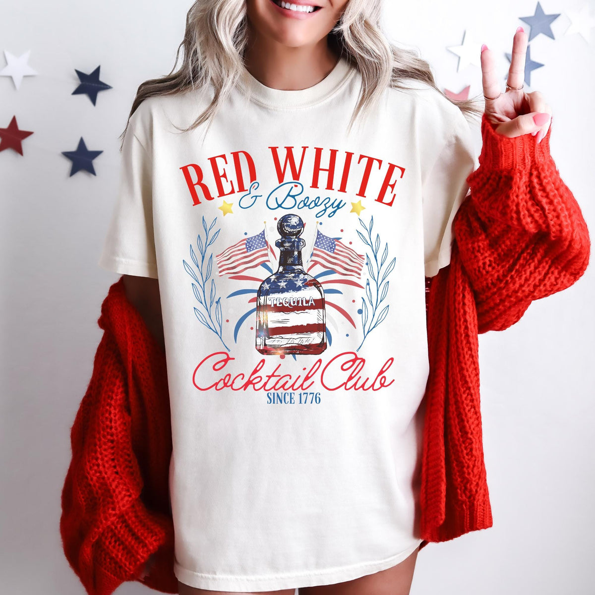 Red White and Boozy Shirt Retro July 4th Shirt July 4th Tee Independence Day Shirt 4th of July Party TShirt Trendy Usa Celebration Shirt Graphic Tee – Bold Style · Must-Have Style