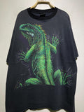 Vintage 90s Iguana Lizard Shirt Large Reptile Full Body Animal Print Jungle Creature Nature Habitat Wildlife Art Tee Size XL Graphic Tee – Premium Graphic · High-Quality Print
