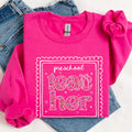 Preschool Teacher Sweatshirt for Back to School Cute Floral Matching Preschool Crew TShirt with Bow and Cute Nineties Aesthetic Doodles Sweatshirt – Easygoing Wear · Must-Have Style